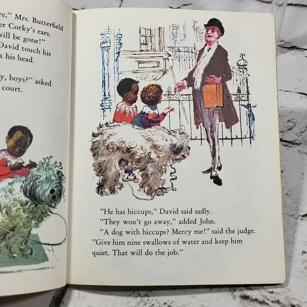 Vintage Little Golden‎ Book Corky's Hiccups 39 Cent Cover 1973
